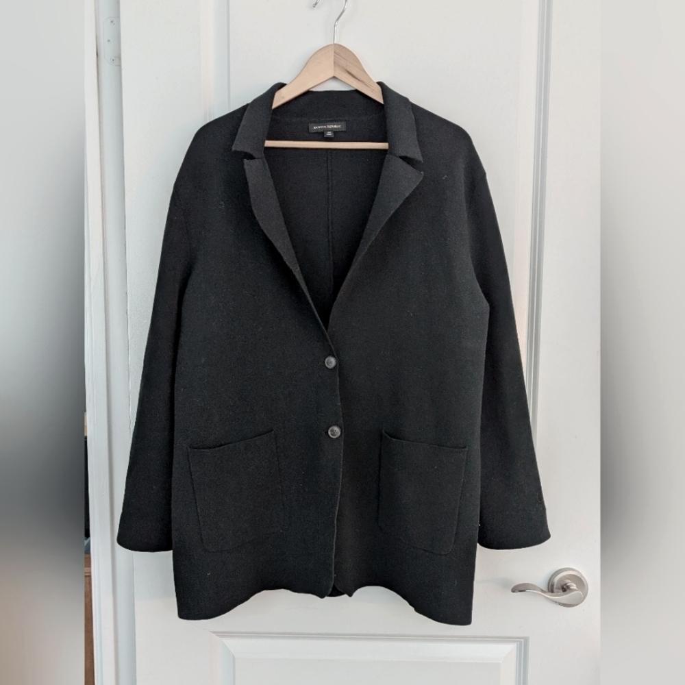 Black Banana Knit Blazer XL NWOT